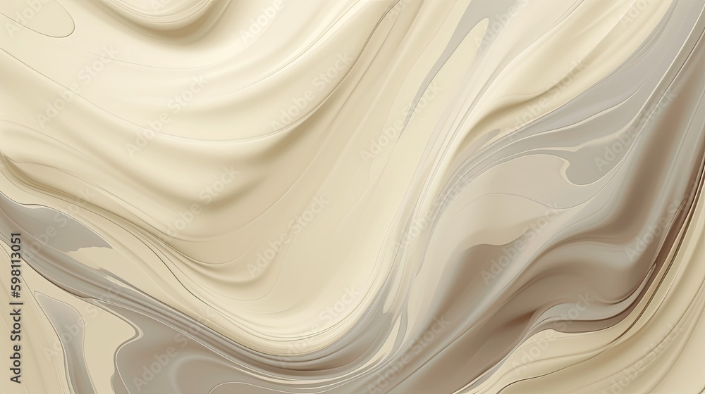 Illustrative Beauty Care in Motion: Generating Creamy Texture with a Splash of Creamy Color, Generative AI