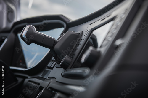 Modern Semi Truck Cockpit and Dashboard © Tomasz Zajda