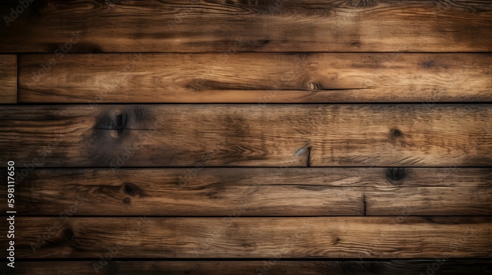 Naklejka premium Surface of old brown chipped and deteriorated wood texture