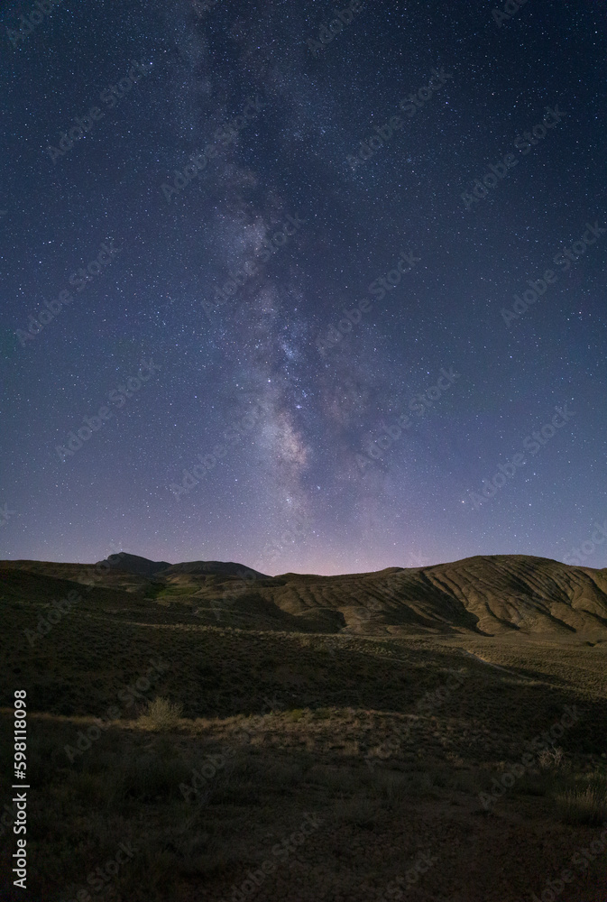 Milky Way Galaxy over Simindasht Mountain, Tehran, Iran