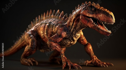3d render dinosaur  Generative Ai