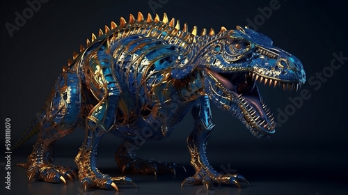 3d render dinosaur  Generative Ai