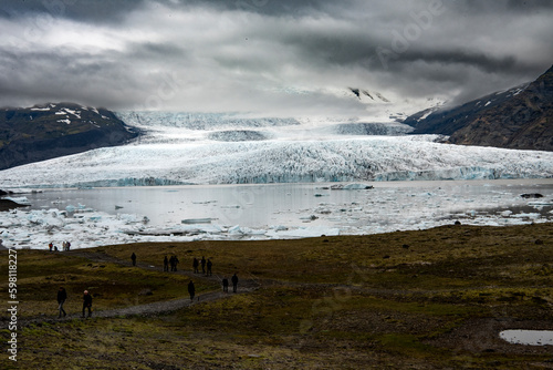Islandia lodowiec topniejący lodowiec katastrofa ekologiczna