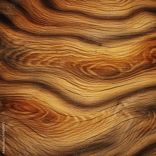 Generative Wood Texture: Wooden Background with Natural Timber Brown. Generative AI
