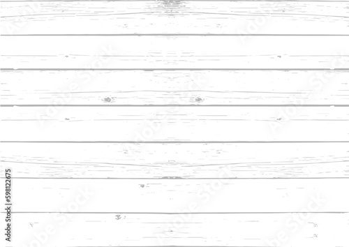 Vector white wood panel texture for backgrounds or design. Rustic grayscale wooden wallpaper. White washed wood.�