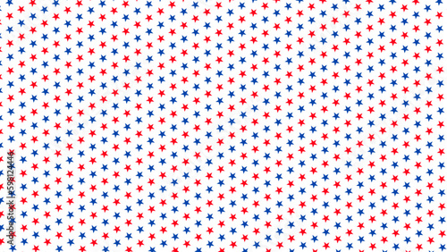 Happy 4th of July Independence Day, American banner pattern template. Vector illustration.