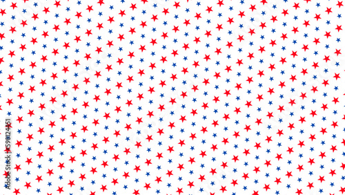 Happy 4th of July Independence Day, American banner pattern template. Vector illustration.