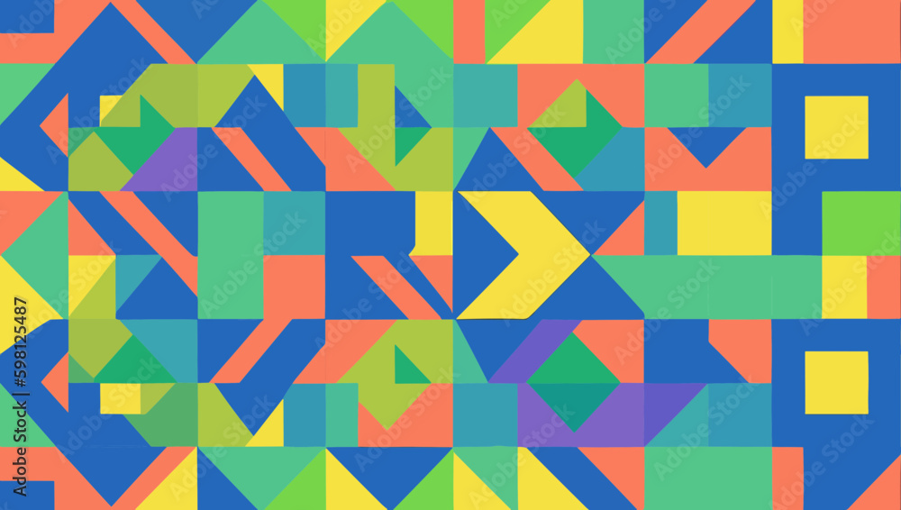 Square Overlap: A Bold and Eye-Catching Geometric Squares Pattern Square Overlap: A Bold and Eye-Catching Geometric Squares Pattern