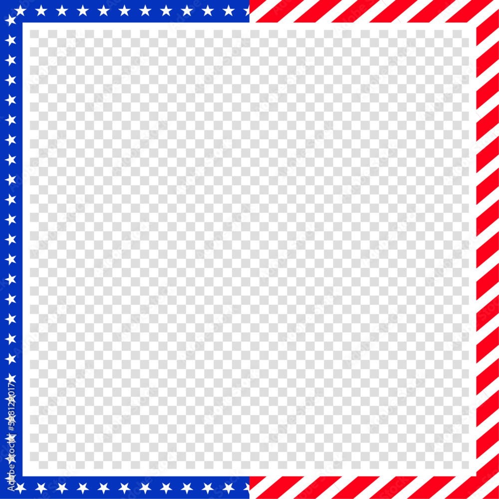 United States of America empty blank copy space frame design for message, image, and texts. Design with star and stripe. Vector illustration. United States of America empty blank copy space frame design for message, image, and texts. Design with star and stripe. Vector illustration.