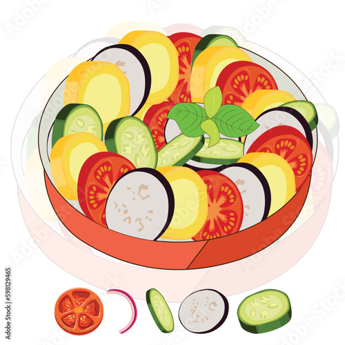 vegetables on a plate