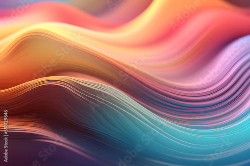 abstract colorful background, Ai Generated.