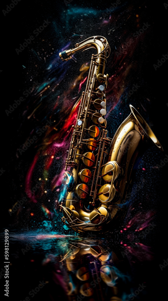 Fototapeta premium Jazz Pixelmusic