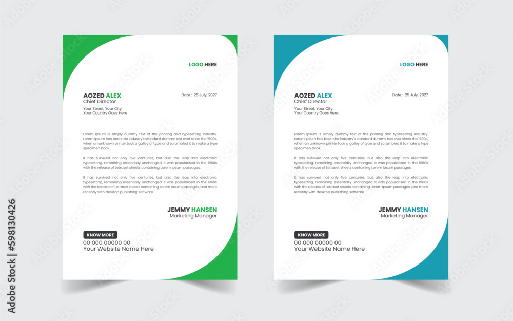 The Best Corporate Modern Letterhead Template Design. Abstract vector layout background set. Flyer Layout with Geometric, poster flyer pamphlet brochure cover design layout space for photo background The Best Corporate Modern Letterhead Template Design. Abstract vector layout background set. Flyer Layout with Geometric, poster flyer pamphlet brochure cover design layout space for photo background