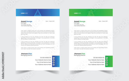 The Best Corporate Modern Letterhead Template Design. Abstract vector layout background set. Flyer Layout with Geometric, poster flyer pamphlet brochure cover design layout space for photo background