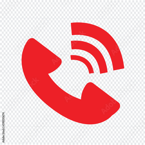 Telephone symbol icon vector illustration