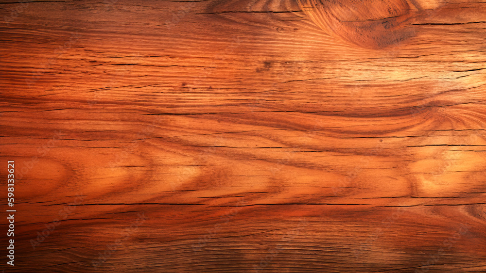 Fototapeta premium Wood background texture. Wood surface, natural wooden board. generative ai
