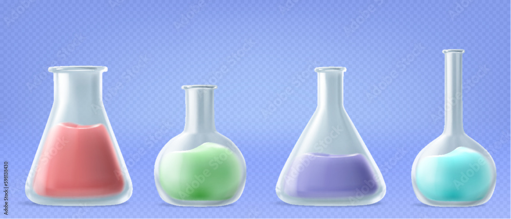 3d Vector Flask Chemistry, Scientific banner for medicine, Biology, Chemistry and science concept. Vector illustration 3d Vector Flask Chemistry, Scientific banner for medicine, Biology, Chemistry and science concept. Vector illustration