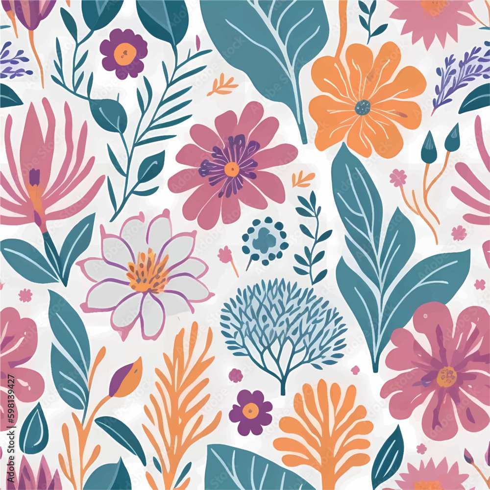 seamless pattern with flowers seamless pattern with flowers