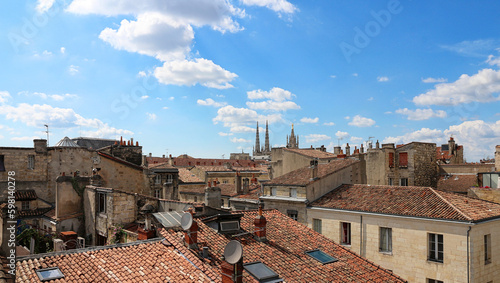 Bordeaux - France - old town district - roofs	