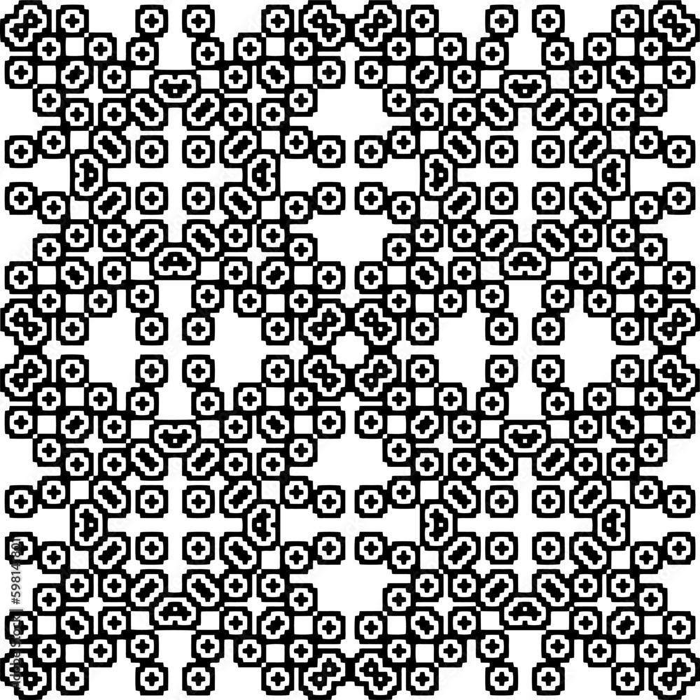 Seamless repeating pattern. Black and white pattern for web page, textures, card, poster, fabric, textile. Seamless repeating pattern. Black and white pattern for web page, textures, card, poster, fabric, textile.