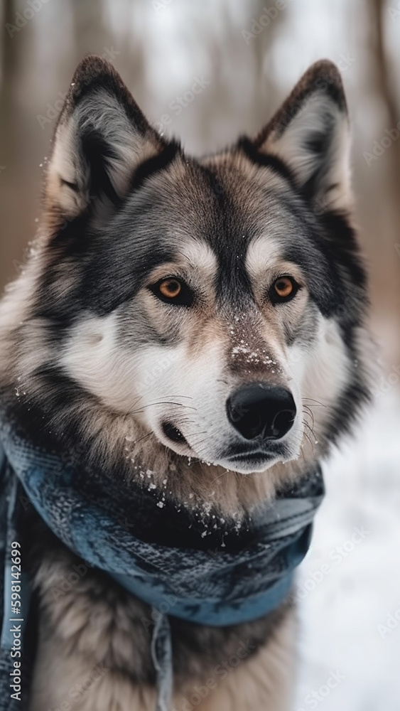Fototapeta premium My cute adorable animal pet, dog, beautiful eyes and nice colors