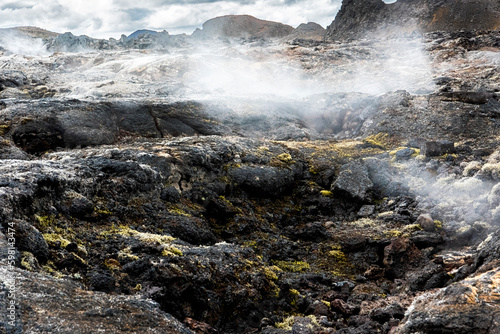 wulkan lawa zastygła księżycowa cudowna Islandia