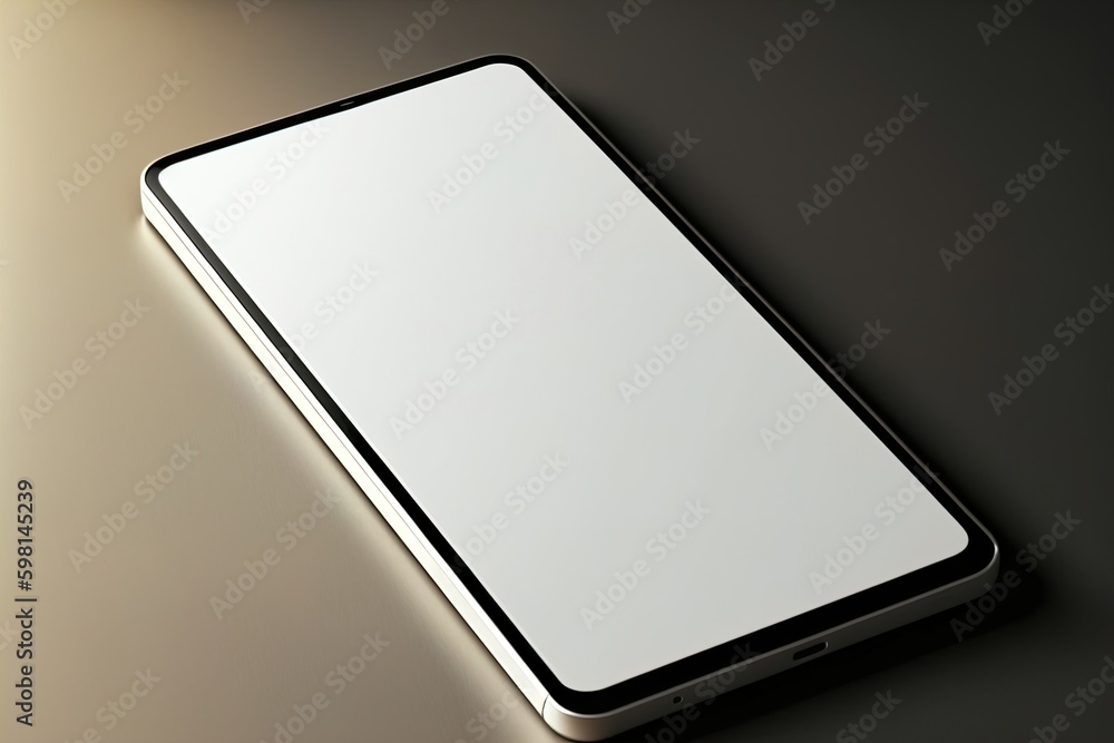Office desk, smartphone. 3d rendering Office desk, smartphone. 3d rendering
