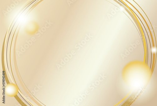光による装飾が施されたゴールドベースの高級背景素材