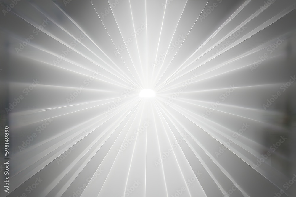 Light Gray Gradient Background with Rays Abstract Texture - Generative AI