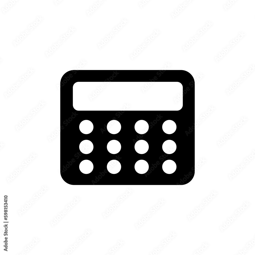 Calculator icon vector. math icon. finances sign Calculator icon vector. math icon. finances sign