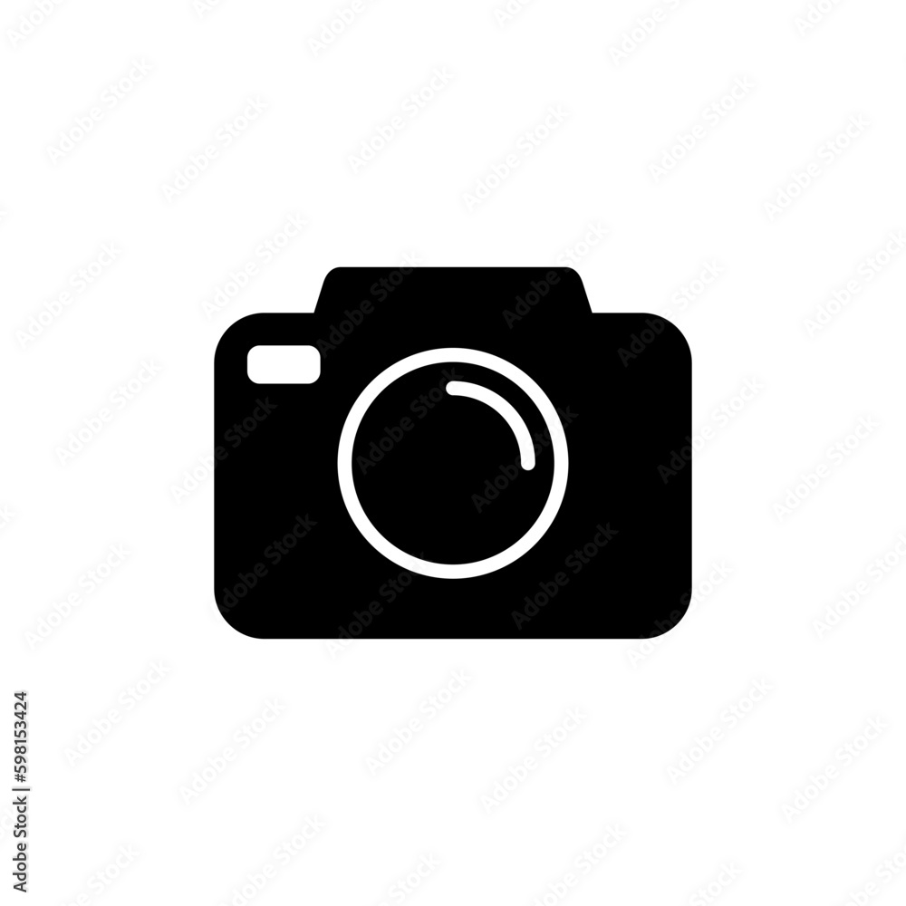 Camera Icon in trendy flat style isolated. Camera symbol web site design Camera Icon in trendy flat style isolated. Camera symbol web site design