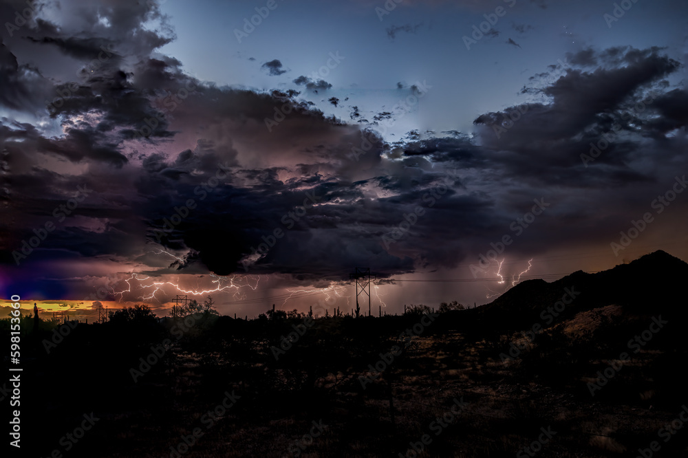 Obraz premium Arizona Lightning Storm
