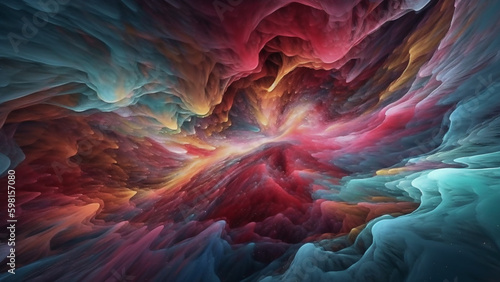 abstract background with swirling clouds of color