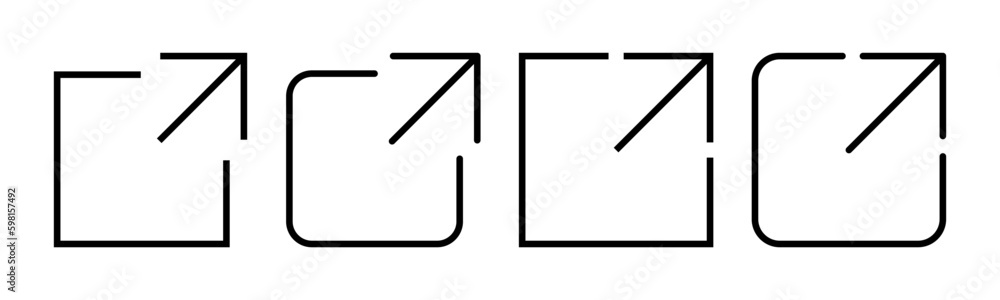 External link icon vector illustration. link sign and symbol. hyperlink symbol External link icon vector illustration. link sign and symbol. hyperlink symbol