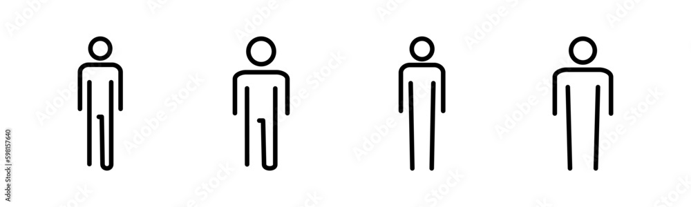 Man icon vector illustration. male sign and symbol. human symbol Man icon vector illustration. male sign and symbol. human symbol