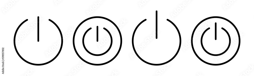 Power icon vector illustration. Power Switch sign and symbol. Electric power Power icon vector illustration. Power Switch sign and symbol. Electric power