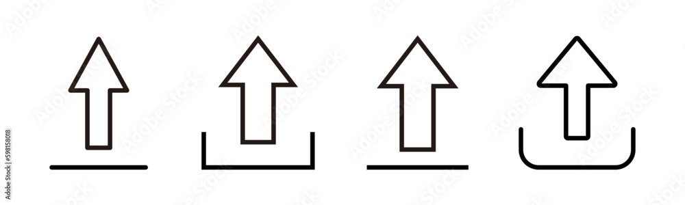 Upload icon vector illustration. load data sign and symbol Upload icon vector illustration. load data sign and symbol