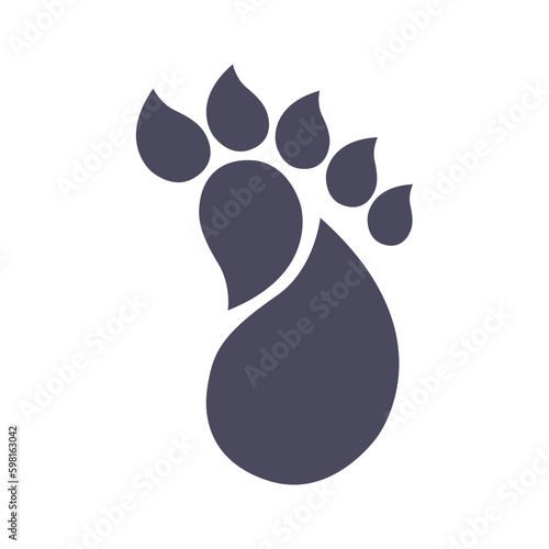 design the sole of the foot from the arrangement of the shadow images of the leaves