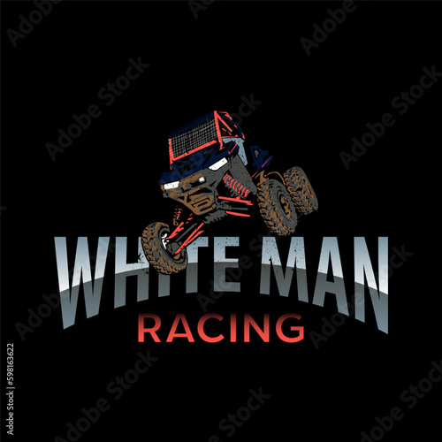 Illustration Vector Graphic of 4X4 logo design