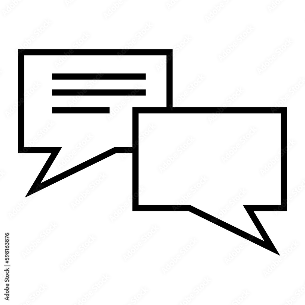 Speech bubble icon vector. Simple thinking sign illustration on white background..eps Speech bubble icon vector. Simple thinking sign illustration on white background..eps