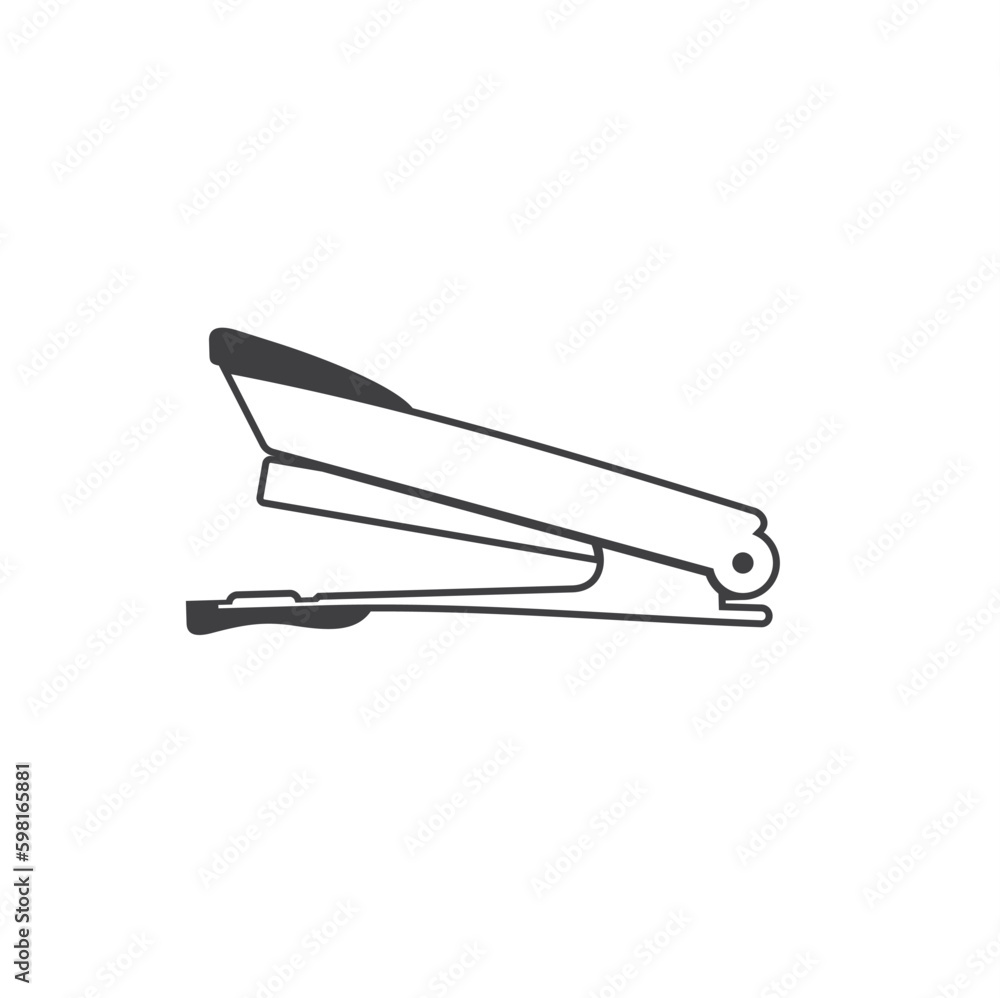 illustration of stapler, a tool for holding together a number of papers. illustration of stapler, a tool for holding together a number of papers.