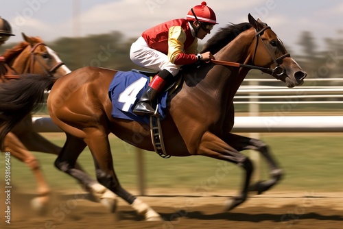 up close horse racing  © Chandler