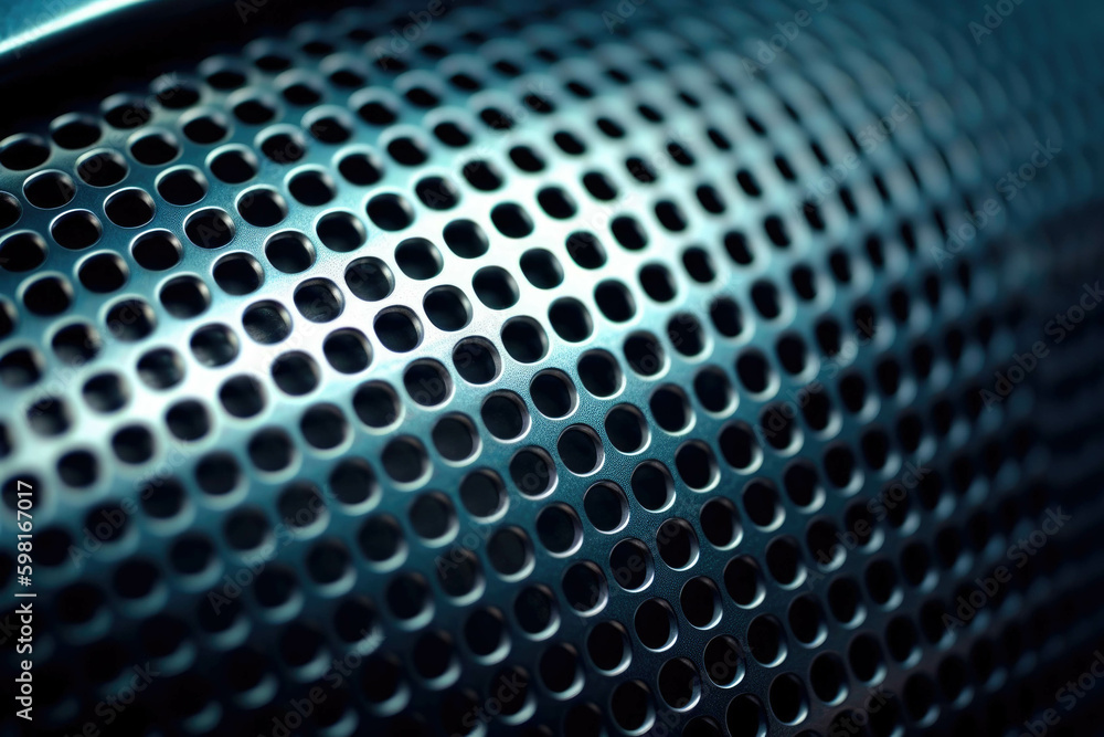 An intricate macro shot of a racing cars grille exemplifying the aerodynamic contours designed to improve engine Speed drive concept. AI generation. Generative AI An intricate macro shot of a racing cars grille exemplifying the aerodynamic contours designed to improve engine Speed drive concept. AI generation. Generative AI