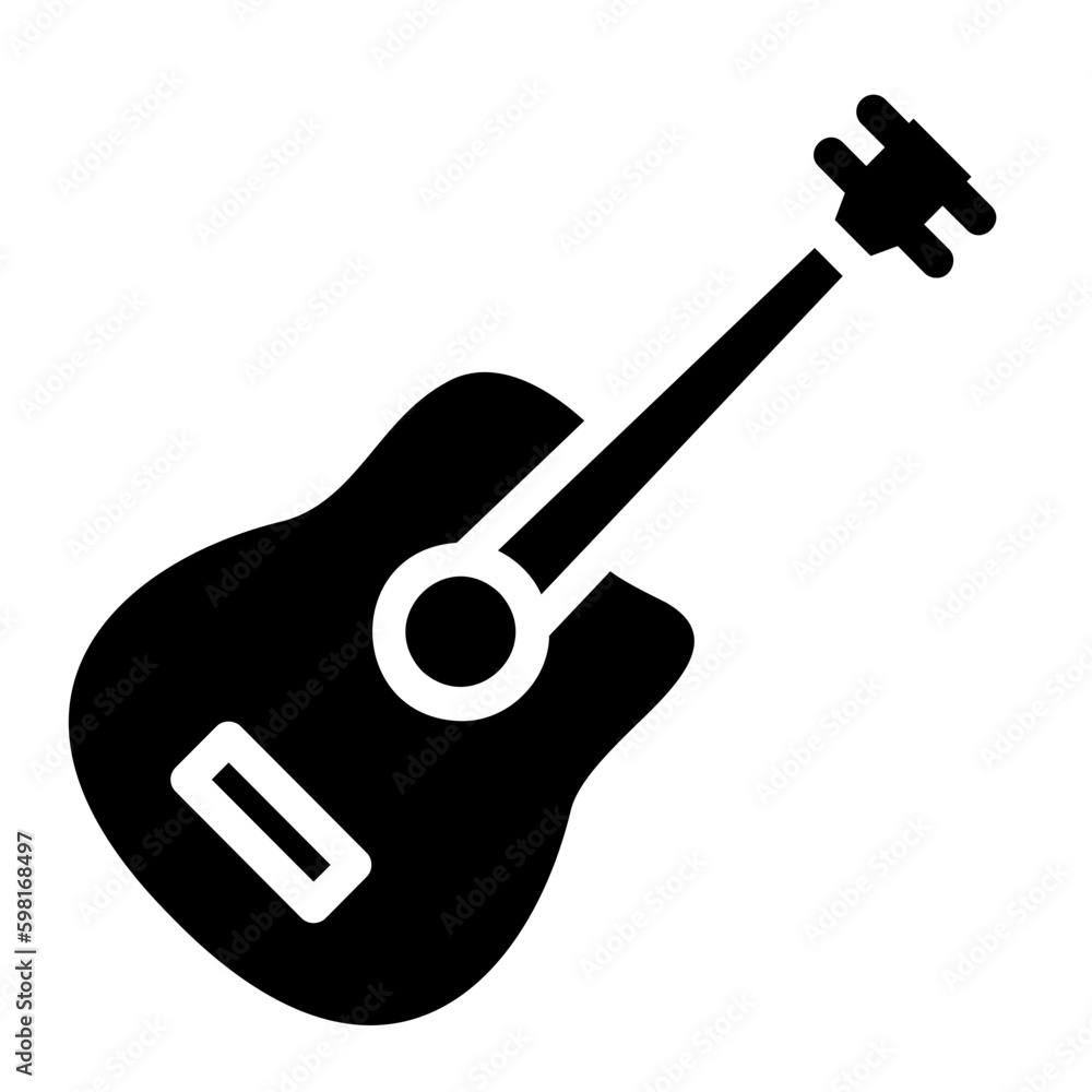 guitar glyph icon guitar glyph icon