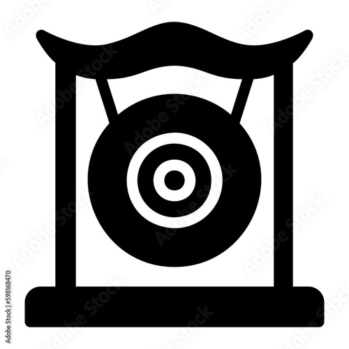 gong glyph icon