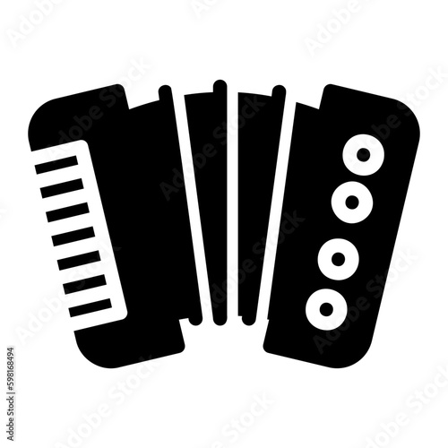 accordion glyph icon