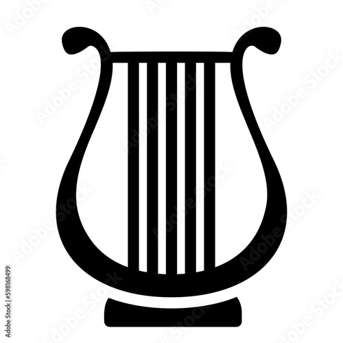 harp glyph icon