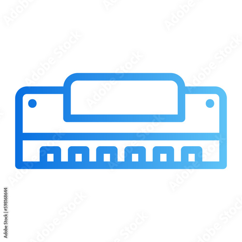 harmonica gradient icon