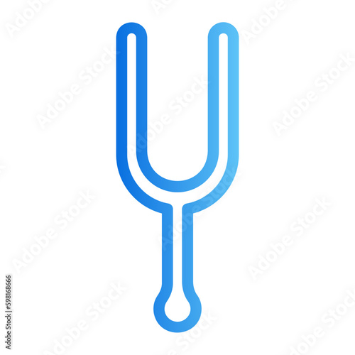 tunning fork gradient icon