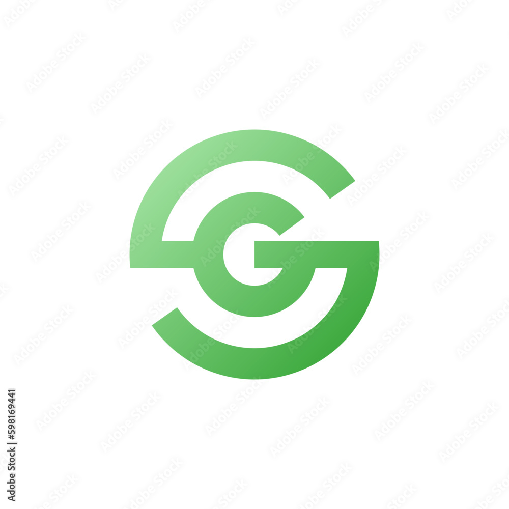 Obraz premium Green rotation leaf logo icon vector illustration